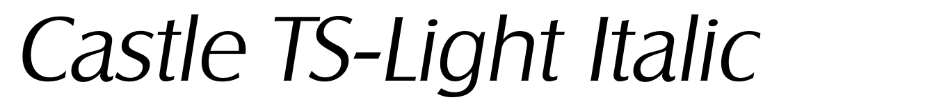 Castle TS-Light Italic